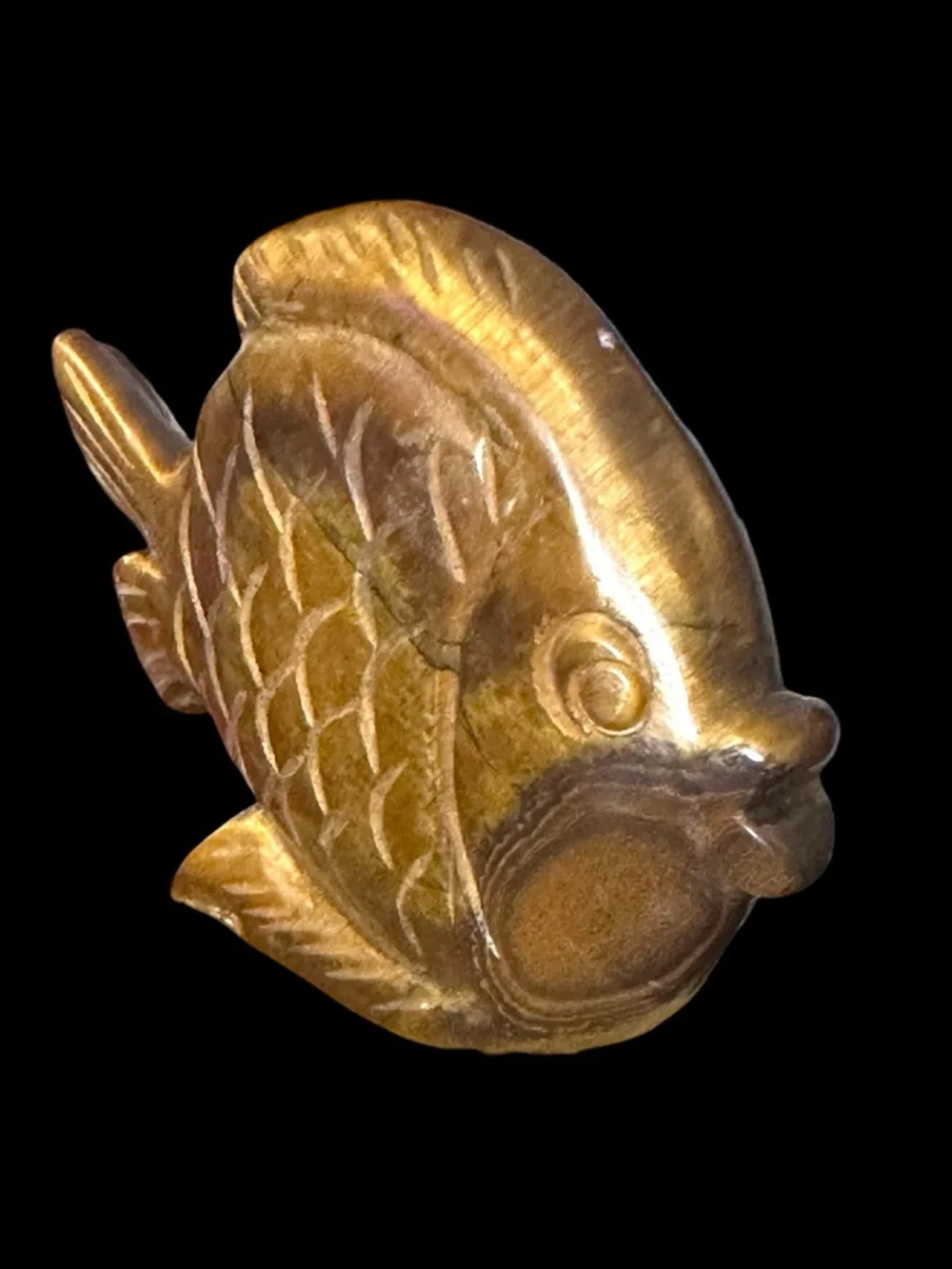 Tiger’s Eye Crystal Fish